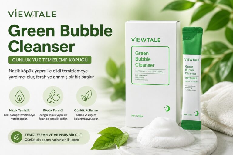 VIEWTALE Green Bubble Cleanser günlük yüz temizleme köpüğü